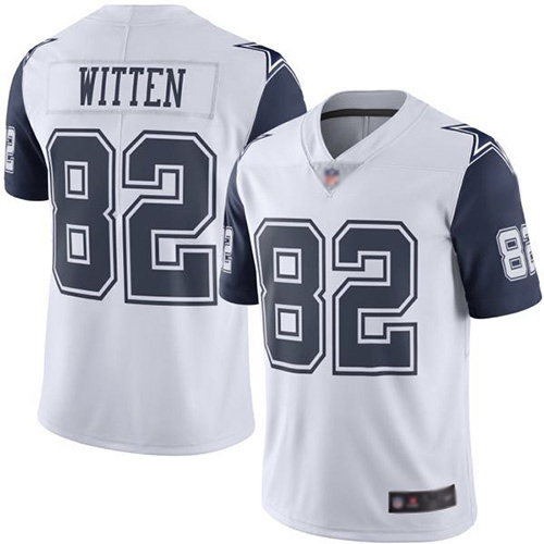 Men Dallas Cowboys Limited White Jason Witten 82 Rush Vapor Untouchable NFL Jersey